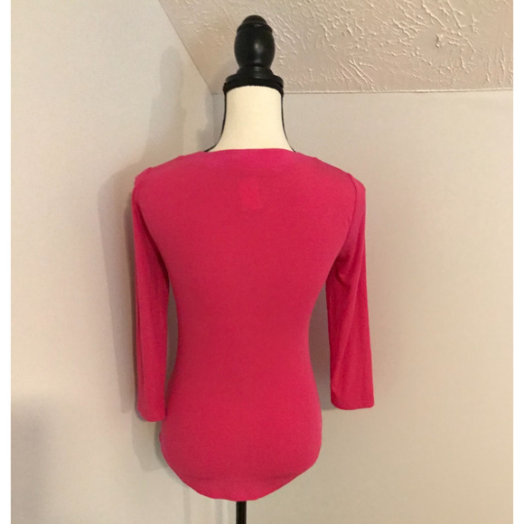 Anthropologie V-Neck Pink/Rose Top - Size Extra Small - Picture 4 of 10